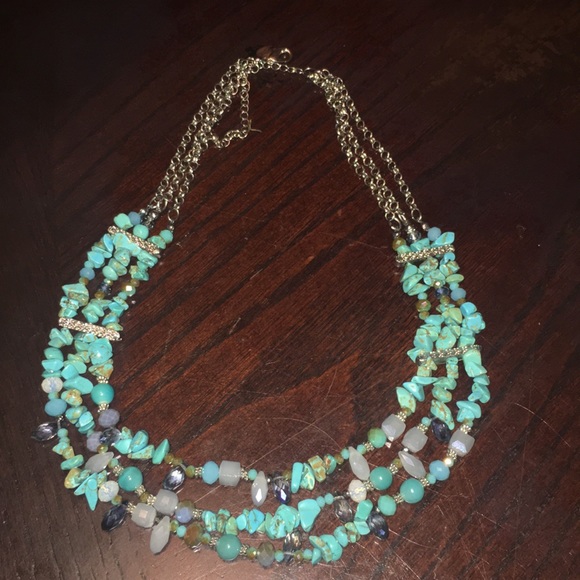 💎Three strand turquoise necklace - Picture 6 of 10
